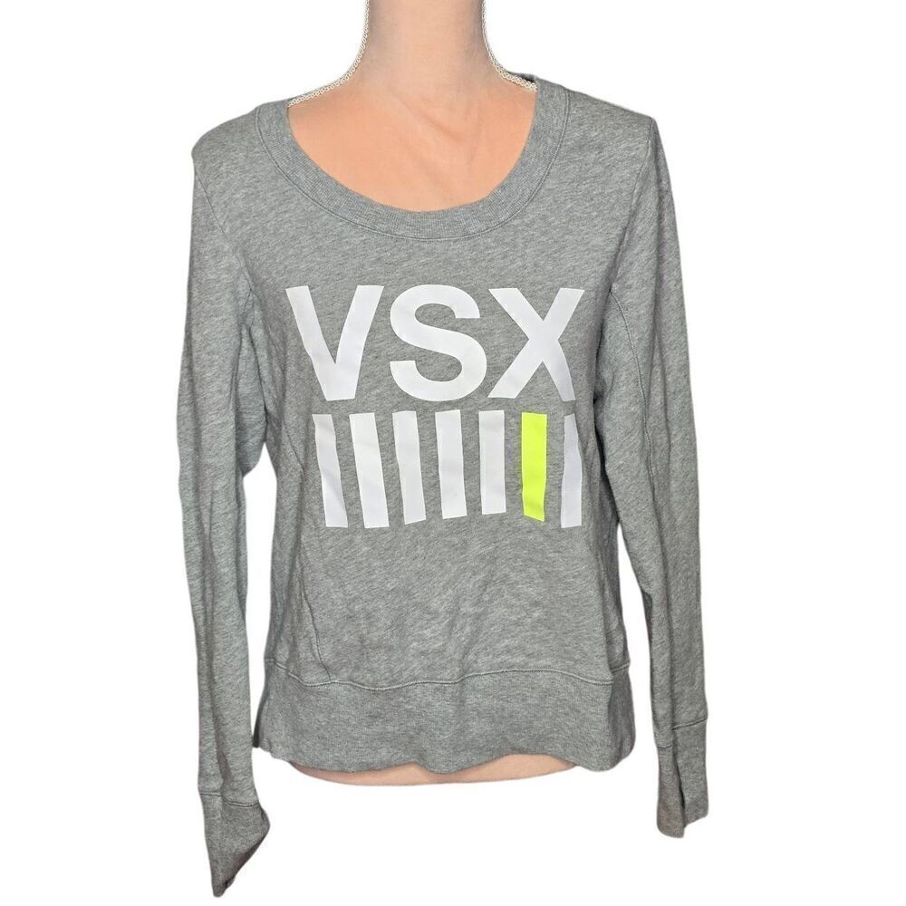 VSX Sport by VS Cut Out Back Graphic Logo Sweatshirt